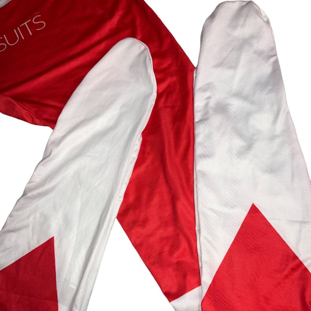Adult Red Power Ranger Morphsuit Mens Superhero - Picture 3 of 13